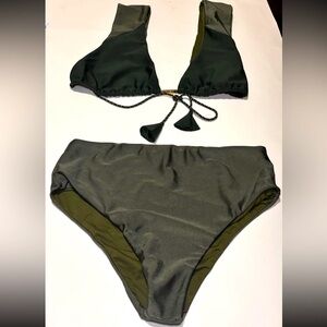 Brazilian R Do Sol Emerald Women’s Bikini, Two Piece Luxury Swimsuit